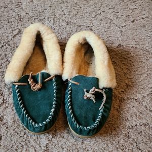 Ll bean green slippers